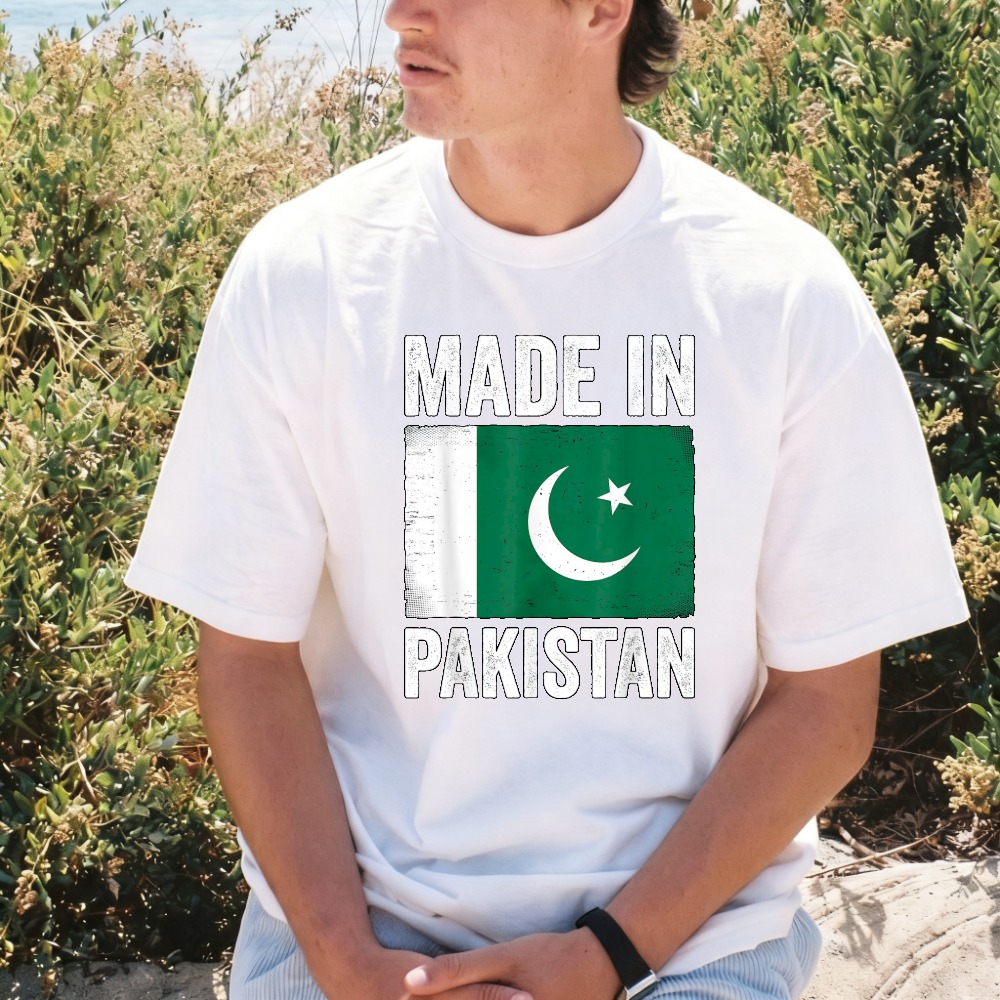 Summer Clothing Pakistan - 파키스탄에서 제작된 재미있는 파키스탄 국기 프라이드