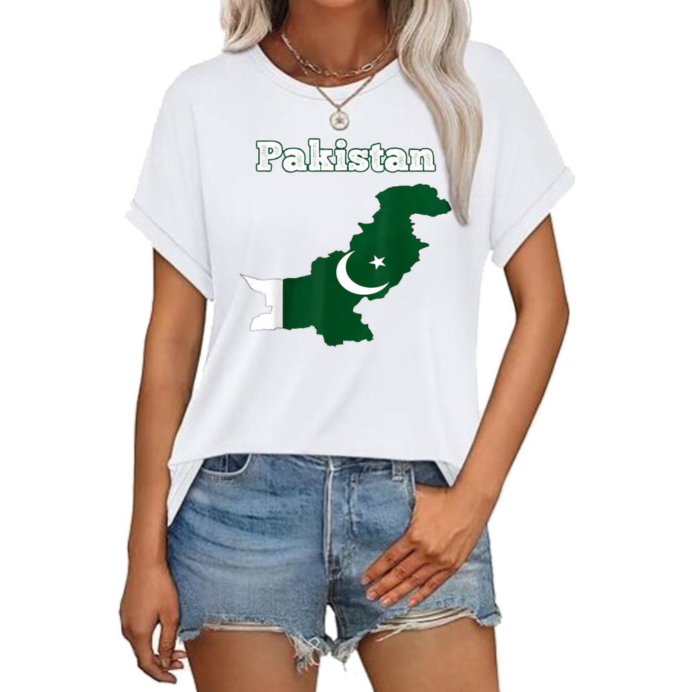 Summer Clothing Pakistan - 파키스탄 국기 8월 14일 티셔츠 애국