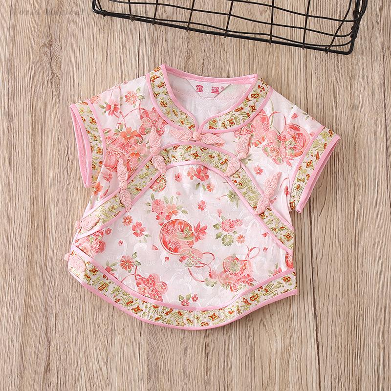 아기 소녀 당나라 정장 여름 인쇄 전통 의류 어린이 중 - Summer Clothing Baby Girl 리뷰 및 가격