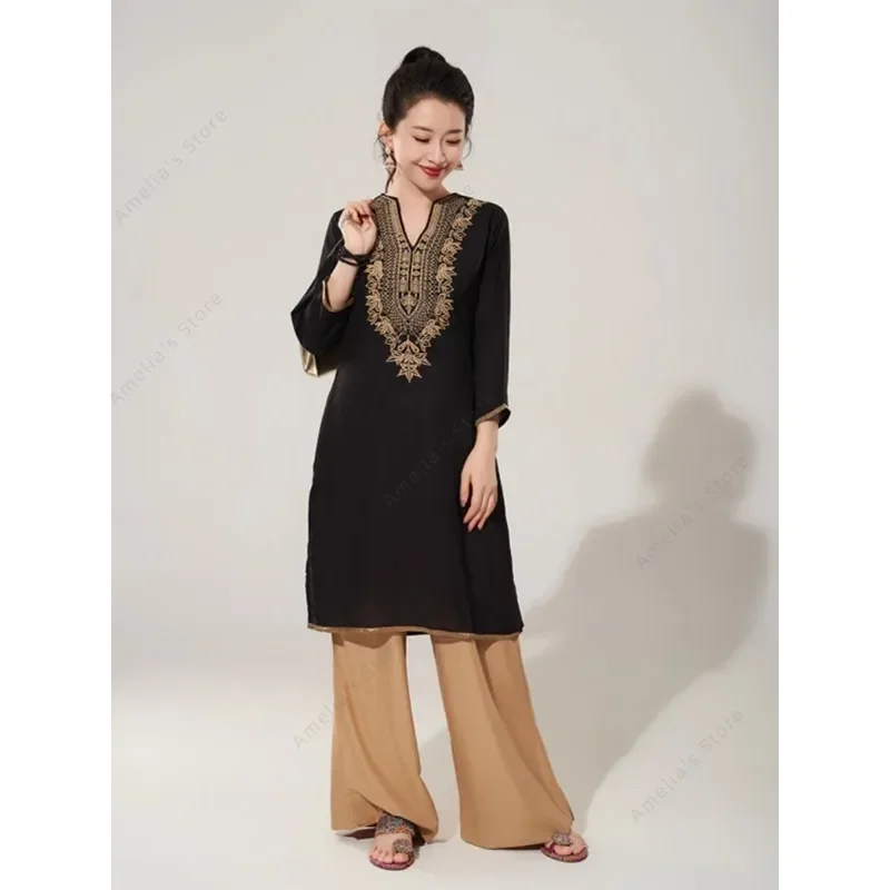 여성용 인도 전통 자수 면 블라우스, 빈티지 스타일의  - Summer Clothing Pakistan 리뷰 및 가격