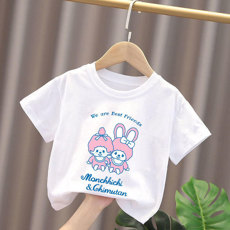Monchhichi 키즈 티셔츠 애니메이션 피규어 소년 - Summer Clothing Baby Girl 리뷰 및 가격
